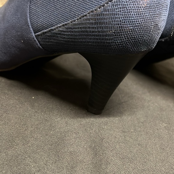 KS blue man made fabric heel boot - Picture 5 of 12